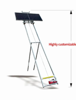 Élévateur Électrique pour Panneaux Solaires, Monte-Charge Photovoltaïque Échelle, Élévateur de Verre