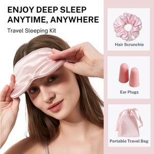 Ensemble Cadeau Luxe : Housse de Couette, Taie d'Oreiller en Soie pour un Sommeil Réparateur, Masque de Sommeil en Soie 100% Soie de Mûrier avec Boîte Cadeau - Product Image 5