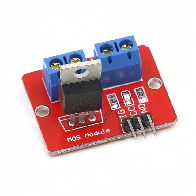 TOPCUS 0-24V Top Mosfet Button IRF520 MOS Driver Module for MCU ARM Raspberry Pi for DIY Kit