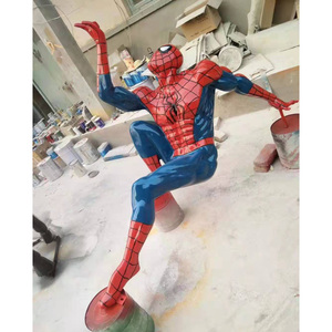 Statue de Spiderman grandeur nature en fibre de verre et résine, décoration extérieure, film d'action, sculpture de personnage de <span class=keywords><strong>super</strong></span>-<span class=keywords><strong>héros</strong></span> - Product Image 6