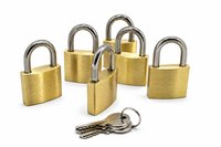 Cadenas en laiton massif de qualité industrielle, haute sécurité pour portail et porte, avec clé passe-partout, logo personnalisé, certifié CE