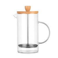 Cafetière à piston écologique, presse-filtre manuelle, pot à café transparent épaissi pour la maison et la cuisine