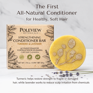 Barra Acondicionadora Capilar de 50g, Calmante para el Cuero Cabelludo y Fortalecedora del Cabello, No Tóxica, con Cúrcuma y Lavanda - Product Image 2