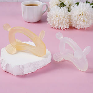 סיטונאי ג 'לי הארנבת בייבי סיליקון טאטר צעצוע רך בצורת פטריות סיליקון - Product Image 4