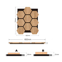 Panel Acústico de Pared Hexagonal de Poliéster con Diseño de Panal, Rejilla Absorbente de Sonido, Reducción de Ruido Exterior