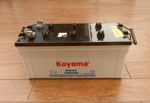 Batterie marine Super Heavy Duty SHD260 12V260Ah pour usage maritime, type à charge sèche, état neuf, utilisation navale - Product Image 6