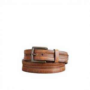 Ceinture décontractée en cuir de vachette antique à prix abordable, design couleur personnalisé, pour homme, durable, 100% imperméable, qualité supérieure, boucle carrée en acier - Product Image 6