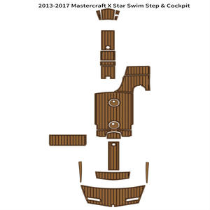 Suelo de EVA Moderno Tipo Teca para Yates MasterCraft X Star 2013-2017, Madera Antideslizante para Jardín Exterior con Diseño Cepillado - Product Image 3