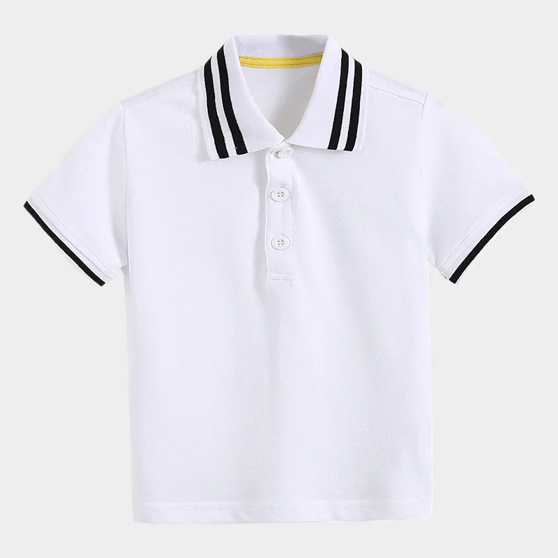DGMC 2024 sıcak satış erkek giysileri Polo gömlekler beyzbol boyun saf pamuk çocuk t-shirt
