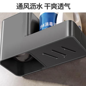 Support de brosse WC moderne rond, durable, noir canon de fusil, facile à nettoyer, mural, pour le nettoyage de la salle de bain, Wenzhou 016-016-C - Product Image 4