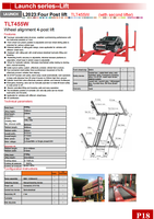 Lève-voiture hydraulique lourd TLT 455 de 5,5 tonnes pour atelier automobile