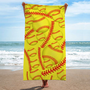 FF3882 Impression 3D Football Yoga Gym Piscine <span class=keywords><strong>Serviette</strong></span> de <span class=keywords><strong>bain</strong></span> à séchage rapide <span class=keywords><strong>Serviette</strong></span> de plage surdimensionnée en microfibre très absorbante sans sable - Product Image 5