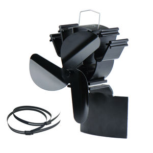 <span class=keywords><strong>3</strong></span> bıçak siyah baca boru asılı şömine Fan kapalı odun yanan ev soba aksesuarı - Product Image 3