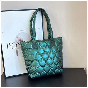 Customize Fashion Women Quilted Puffer Tote Custom Lightweight Padded <b>Puff</b> Shopping <b>Bag</b> Cheaper Giveaway Handbag - Product Image 4