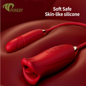 女性用舌型バイブレーター - クリトリスと膣の刺激 大人のおもちゃ 10種類の振動パターン USB充電式＆IPX7防水 - Product Image 1