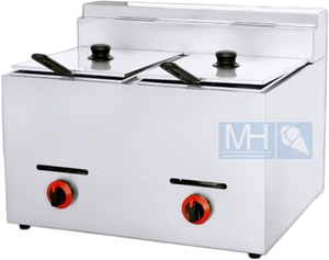 Nouvelle <span class=keywords><strong>Friteuse</strong></span> à <span class=keywords><strong>Gaz</strong></span> de Table Professionnelle 8L+8L Double Cuve en Acier Inoxydable pour Frites Poulet Frit Tempura GPL/<span class=keywords><strong>Gaz</strong></span> Naturel OEM/ODM - Product Image 3