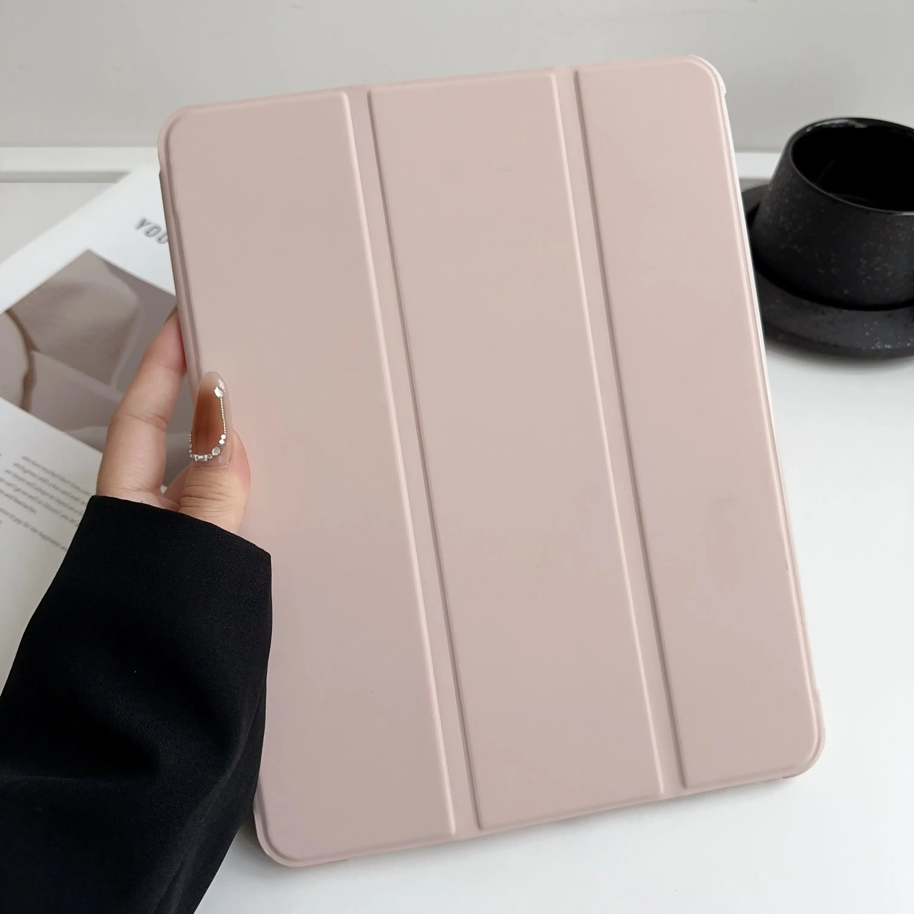 Chống sốc chống bảo vệ mỏng đứng từ trường hợp máy tính bảng TPU cho Apple iPad không khí 4 5 10.9 inch PU da trường hợp máy tính bảng
