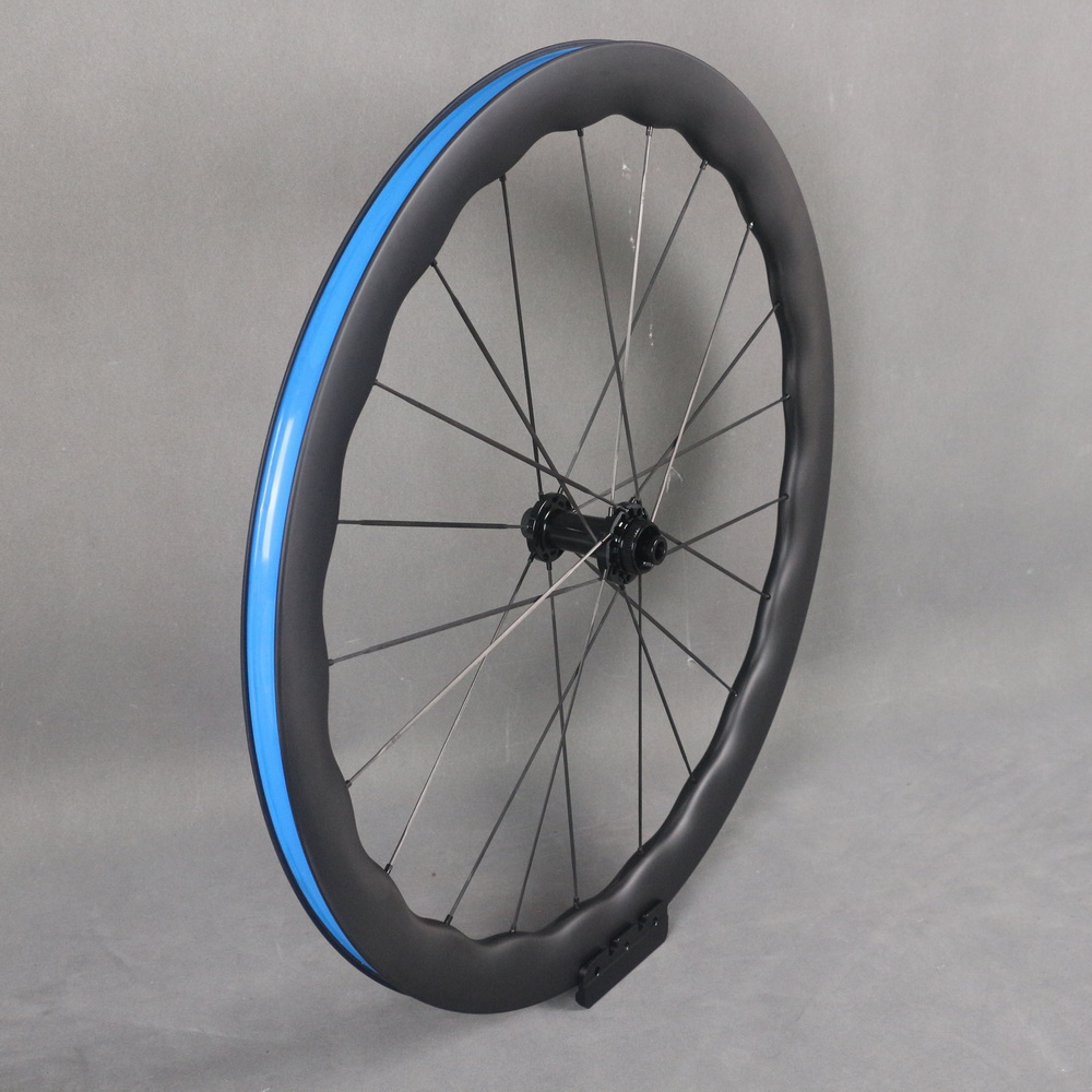 ロードカーボンスポークホイールセット ウェーブ 50X28mm カーボン
