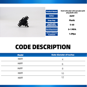 Válvula de control de velocidad de flujo de aire del acelerador <span class=keywords><strong>SA</strong></span> negro de alta precisión manguera neumática en conector - Product Image 4