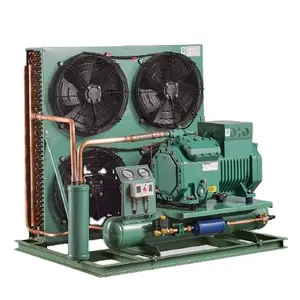 Eenfase 3hp Refcomp Maneurop Tecumseh Luchtgekoelde Open Type Semi-Hermetische Scroll Compressor Condensatie-Eenheid