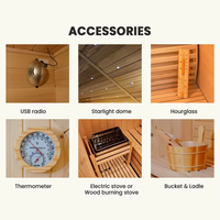 Sauna extérieur en bois pour 3 personnes, cabine de sauna sèche et humide, douche vapeur, sauna extérieur en bois massif pour 4 personnes, sauna en forme de cube