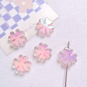 เครื่องประดับโซ่คล้องโทรศัพท์มือถือสองชั้นรูปใบโคลเวอร์ลูกปัดกระจัดกระจายอุปกรณ์ตกแต่งแบบทำมือแบบ DIY - Product Image 3