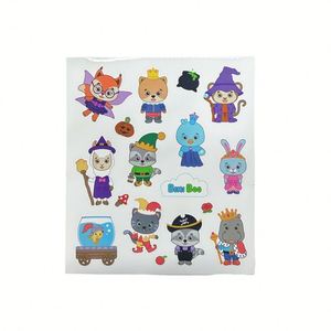 Autocollants de dessin animé pour l'éducation des enfants Étiquettes d'emballage en matériau imperméable pour les enfants - Product Image 1