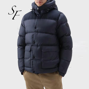 Chaqueta de plumón para <span class=keywords><strong>hombre</strong></span> de poliamida y <span class=keywords><strong>ganso</strong></span> para exteriores de estilo callejero informal de gran tamaño con logotipo personalizado Otoño Invierno gran oferta - Product Image 1