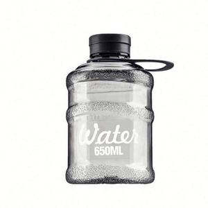 Creative Trendy Mini Bucket Cup Stylish Student <b>Plastic</b> Reusable Food Safe Water Bottle Lid Large Capacity Portable For Men - Product Image 4