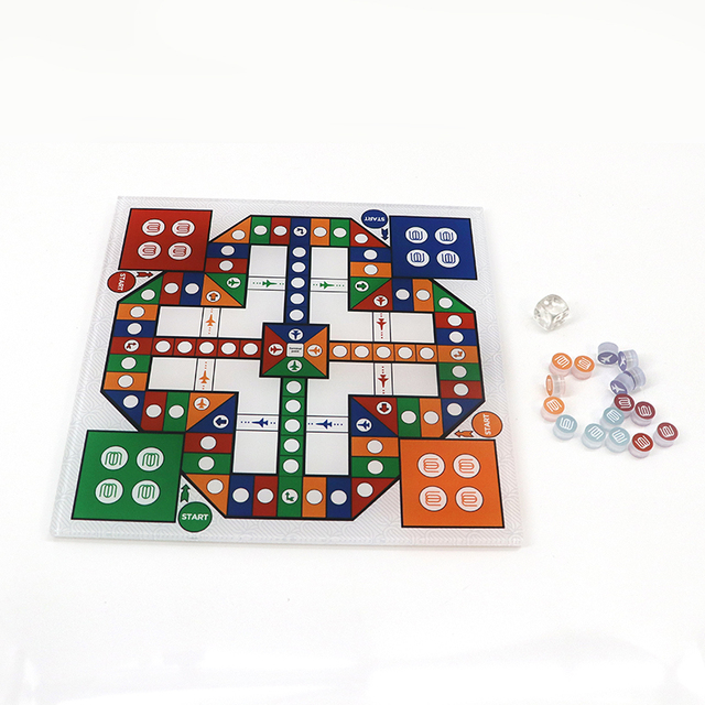 High Quality Acrulic Parcheesi Pachisi Custom Family Kids Educational Toys Travel Luxury Acrylic Ludo Chess Board Game Set