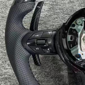 Volante de Coche de Fibra de Carbono Forjado Negro con Cuero para BMW F10 F20 F30 F32 F20 325i F87 F82 F21 F22 M2 M3 M4 M5 X3 X5 X7 - Product Image 3