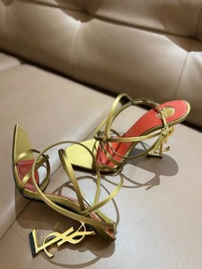 Women's Summer Pointed <b>Toe</b> Thick Heel Patent Leather High Heel Sandals Elegant Buckle Slip-On Hot Selling Fashion Trend - Product Image 3