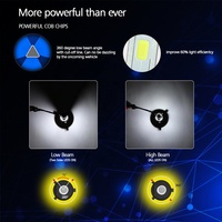 Phares de voiture led, en aluminium, lumière puissante, super lumineuse, S2 S4, 6000k, h1 h3 h4 h7 h11, 9005 9006 9012, 2 pièces