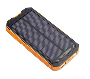 100% de carga completa por la luz del sol plegable impermeable Solar banco de potencia 10000mah portátil cargador de teléfono <span class=keywords><strong>celular</strong></span> Solar con luz LED - Product Image 2