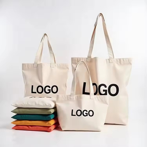 OEM Eco Friendly Custom Logo Printed Sublimation Blank Plain Reusable Shopping Bags Nature Cotton Canvas Tote Bags with Handle