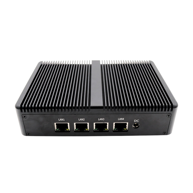 Eglobal J4125 J1900 4Lan Bearborn System 4 Lan Port Soft Router Fanless Industrial MINI PC