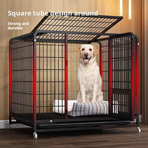 Her boyutta banyo ile Golden Retriever & <span class=keywords><strong>Dog</strong></span> köpek kafesi ayarlanabilir kapalı kulübesi - Product Image 4