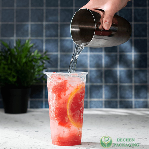 Cốc Nhựa Champagne Dạng Thẳng Cho Boba và Cocktail