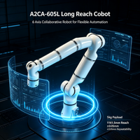 Nouveau robot collaboratif Hirobot A2CA-605L 6DOF, charge nominale de 5 kg, charge utile maximale de 7 kg, bras en alliage d'aluminium, servomoteur, usage industriel
