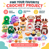 Offre de Gros Promotionnelle : Lots de Figurines Animaux au Crochet Faits Main (Amigurumi) pour Campagnes Publicitaires et Événements – Fournitures de Marchandises Promotionnelles