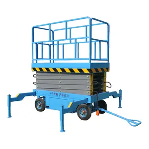 Easy to operate and use 500KG Customized electric hydraulic Aerial Scissor Lift work Platform self propelled scissor lift