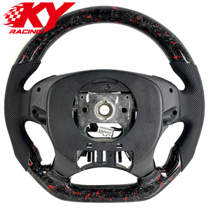 Volant sport en cuir et fibre de carbone forgée rouge personnalisé, adapté aux Acura TL ILX TLX MDX ZDX NSX - Product Image 3