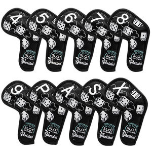 Housse de fer de golf en cuir PU, lot de 10 pièces (tailles 4~9, P, S, A, X) – Vente chaude - Product Image 1