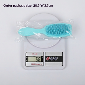 <span class=keywords><strong>Brosse</strong></span> de bain pour animaux à <span class=keywords><strong>long</strong></span> manche en silicone, <span class=keywords><strong>brosse</strong></span> de toilettage pour chiens et chats, pour l'élimination des poils, le massage et le lavage, <span class=keywords><strong>brosse</strong></span> pour l'élimination des poils - Product Image 5