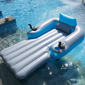 Motorized <strong>Inflatable</strong> Pool <strong>Float</strong> Lounge Built-in Lithium Battery Cup Holder Handle Electric Adult Water <strong>Float</strong> for Pool Beach Lake - Product Image 2