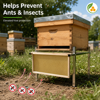 Nouvelles pattes de ruche réglables en acier inoxydable 201 anti-fourmis, support de ruche Langstroth antirouille pour apiculture
