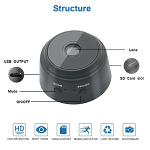1080p 720p 480p tầm nhìn ban đêm không dây Micro CCTV giám sát Pin an ninh ip máy ảnh máy quay phim không dây A9 Mini Wifi máy ảnh - Product Image 3