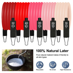 Gradient Red 11pcs Resistance <b>Bands</b> Set Latex <b>Workout</b> <b>Bands</b> Fitness Exercise Kit Home Gym Equipment - Product Image 2