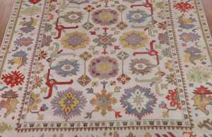 Alfombra de Lana Oushak 100% Hecha a Mano, Anudada a Mano, para Sala de Estar, Ejercicio, Oración, Picnic, Regalo, un Área Versátil - Product Image 3