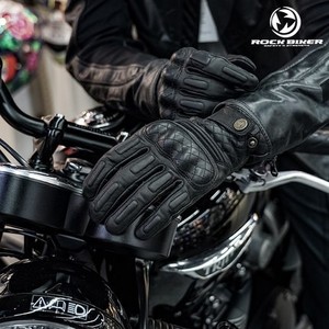 ROCKBIKER Echtleder Motorradhandschuhe im Retro-Stil für Herren und Damen – Rutschfest für Herbst & Winter - Product Image 3